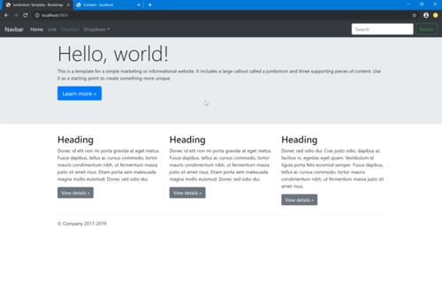 Umbraco 8 Training Screenshot 1